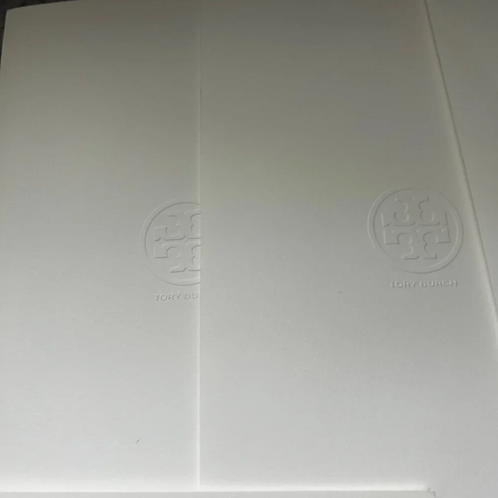 TORY BURCH 5 Receipt holder Envelopes with 10 small Thank You notes